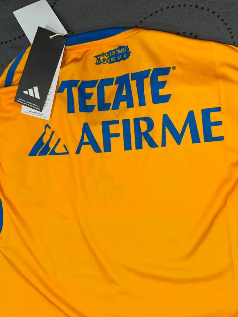 ADIDAS TIGRES DE LA UANL AEROREADY YELLOW & BLUE SOCCER JERSEY SIZE M MEN $100 - Picture 5 of 5